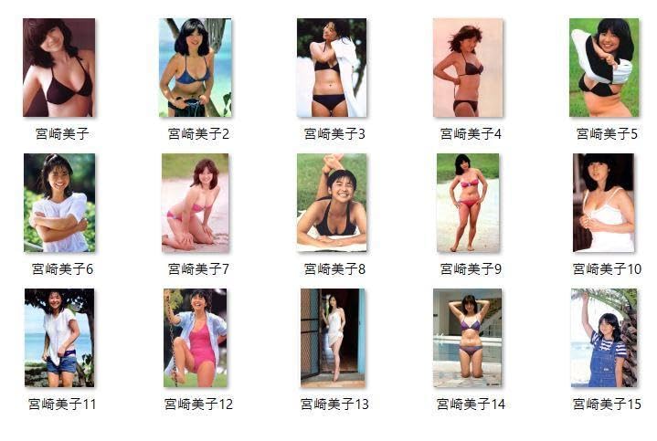 Amazon.co.jp: 宮崎美子 L判 15枚セット : おもちゃ